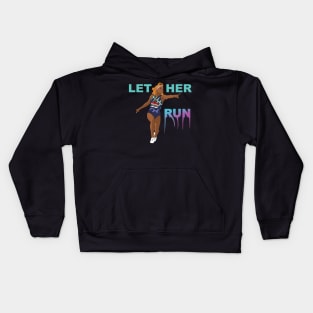 Sha'Carri Richardson Let Her Run! Kids Hoodie